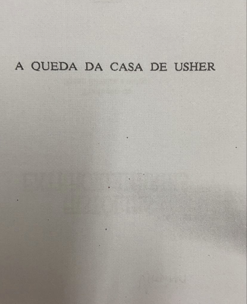 A queda da casa de Usher A queda da casa de Usher